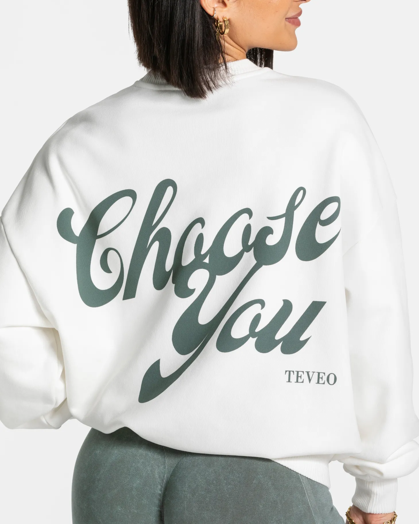 Cheap Acid Oversized Sweater "Off White" Damen Hoodies & Jacken