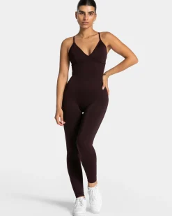 Shop Essence V-Back Covert Scrunch Jumpsuit "" Damen Jumpsuits