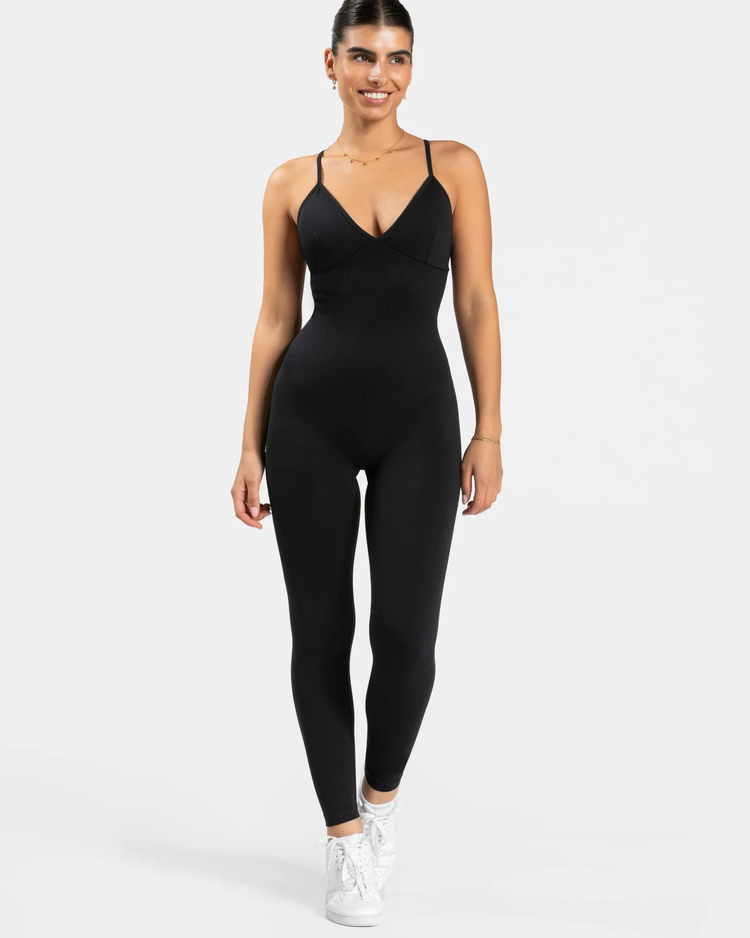 Shop Essence V-Back Covert Scrunch Jumpsuit "" Damen Jumpsuits