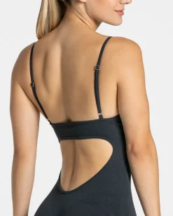 Best Sale Essence V-Back Covert Scrunch Short Jumpsuit 