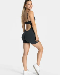 Best Sale Essence V-Back Covert Scrunch Short Jumpsuit 