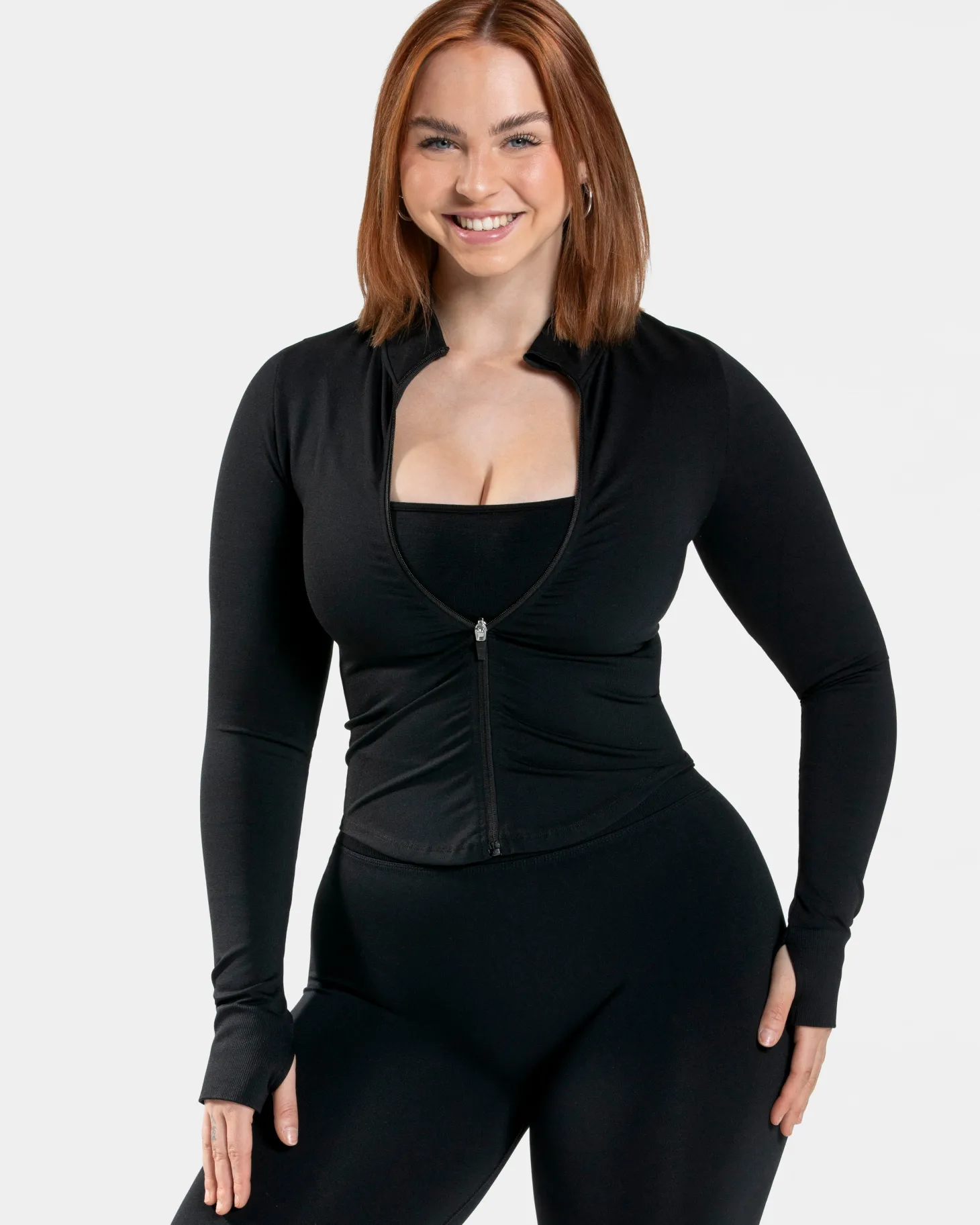 Sale Femme Shaping Zip Jacke "" Damen Longsleeves