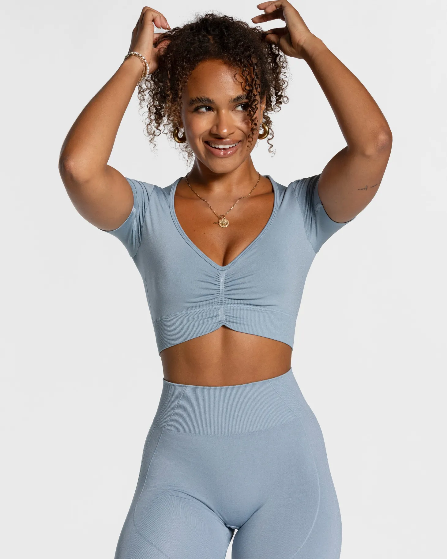Cheap Focus Crop Top "" Damen T-shirts | Tops