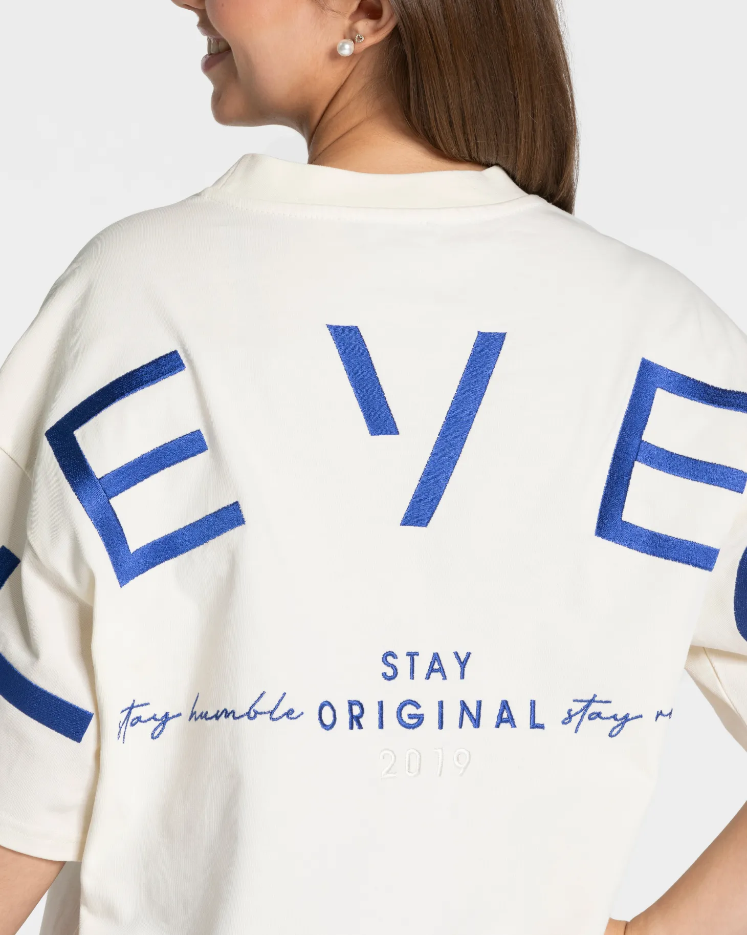 Shop Signature Oversized T-Shirt "Off White" Damen T-shirts