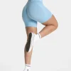 Cheap Signature Scrunch Short "Ice Blue" Damen Shorts
